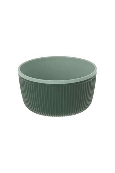 Jumbo Green Plastic Bowl - Mint Green with Stripes 520ml