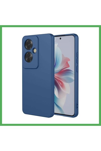 Nur store Çanta حافظة متوافقة مع Reno 11F من السيليكون الأول - أزرق داكن BEZOSS