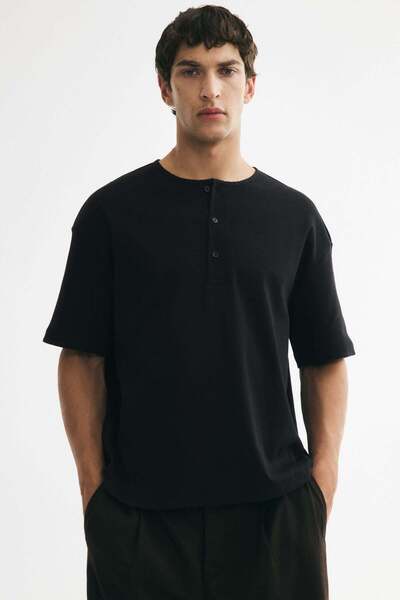 H&M Relaxed Fit Henley Top
