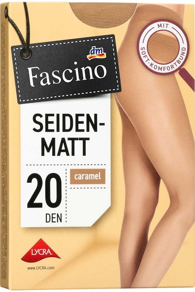OEM Ciorapi fini, 20 den, cu luciu mătăsos, caramel, 50/52, 1 Pereche