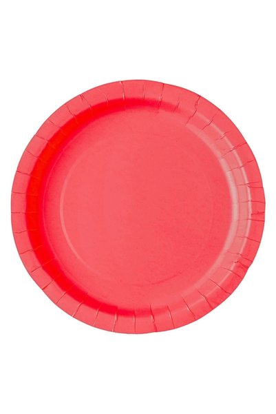 Baloane Vesele Set 10 Farfurii Petrecere Roșii – 18 cm