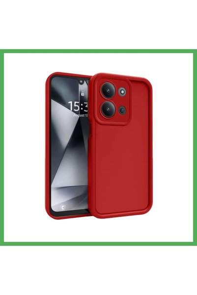 Nur store Çanta Redmi 15C 4g Compatible Viera Silicone - Red Bezoss