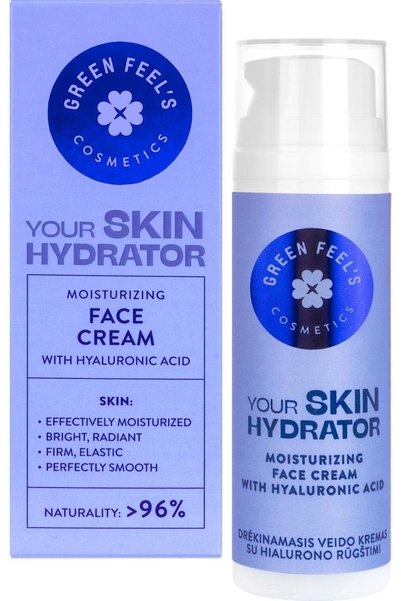 Green Feel's Cremă hidratantă pentru față cu acid hialuronic, 50 ml