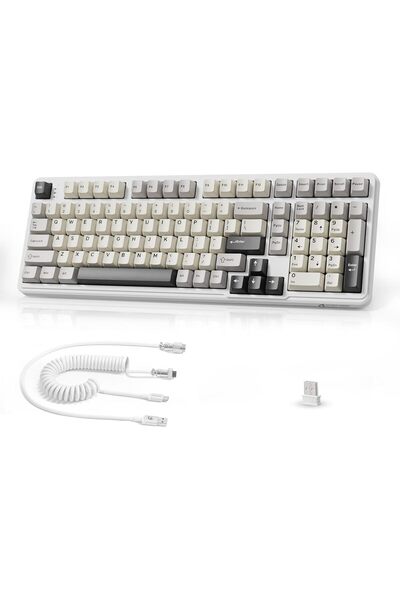 MAMBASNAKE Attack Shark X98 Wireless Mechanical Keyboard with Numpad,Gasket M...