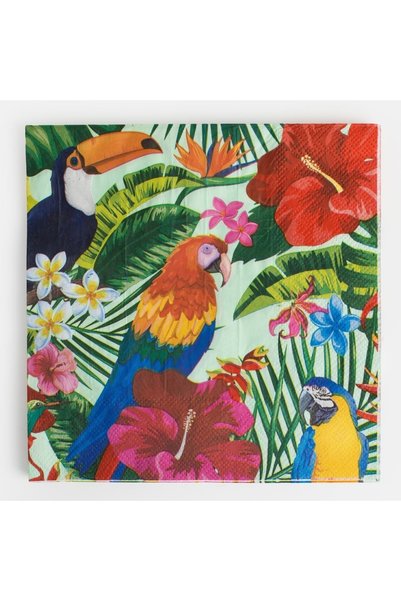 Baloane Vesele Set of 20 Aloha Summer Tropical Party Napkins – 33 x 33 cm