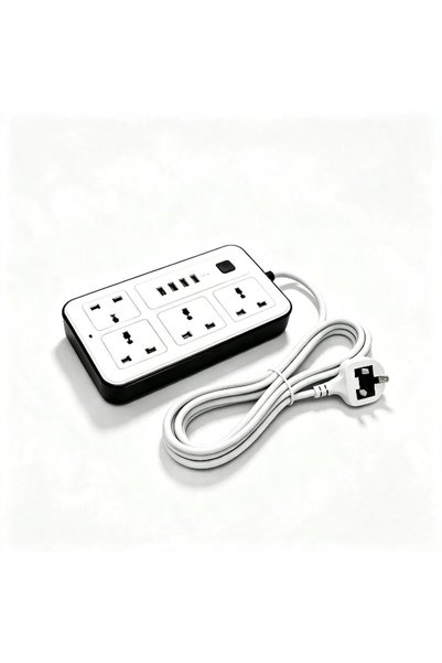 Generic Extension Lead 5M with USB C Fast Charging, 4 Way Power Strip with 3 ...