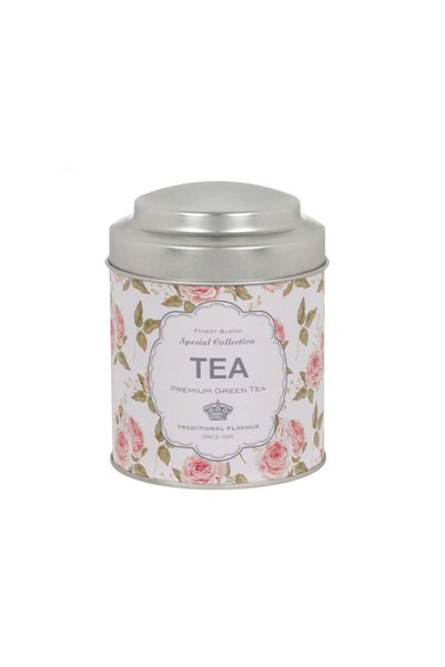 Jumbo Cutie Metalica pentru Ceai Floral 9x11.8cm