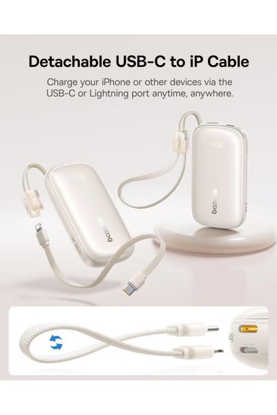 Baseus Enerfill Fc21 Qpow 3 Ultra Digital Display Power Bank with Detachable ...