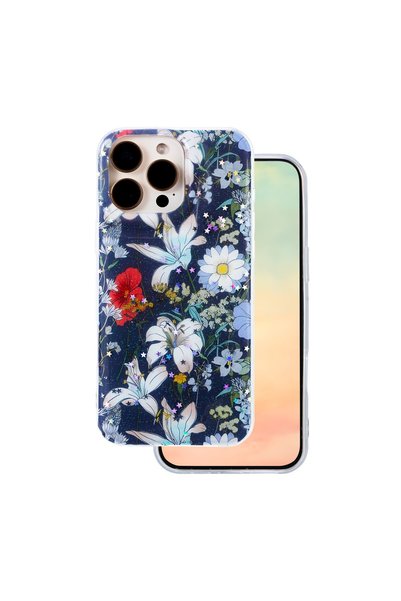 OEM Θήκη Glow Glam για iPhone 16 Pro 6,3 " μπλε