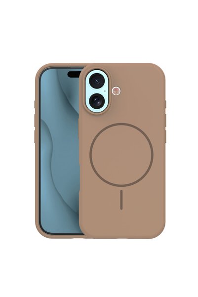 Etteri Silicone Thin Mag case for iPhone 17 6,3" brown