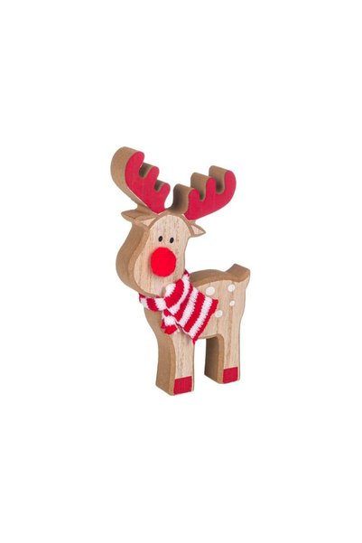 Jumbo Decoratiune de Craciun din Lemn Cerb 18cm