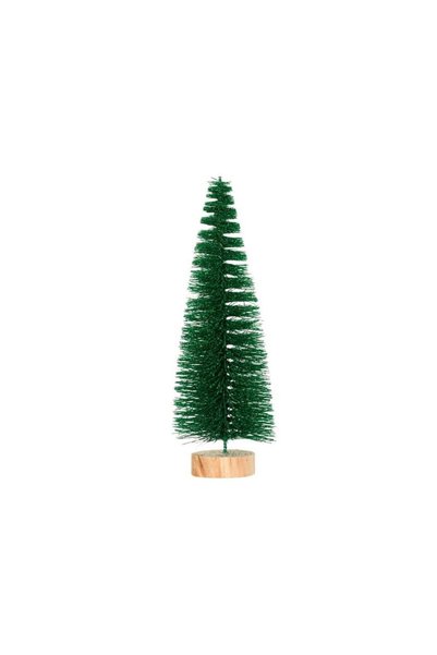 Jumbo Brad Decorativ de Craciun Verde Glitter 24cm