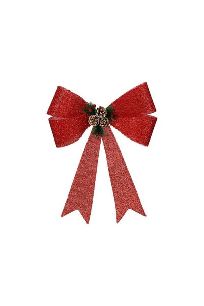 Jumbo Funda Decorativa de Craciun Rosie cu Tinsel Crenguta Conuri Pomusoare 47cm