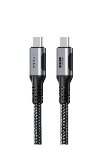 Generic كابل USB 4، كابل شحن سريع من نوع USB C إلى USB C بقوة 240 واط مع نقل ...
