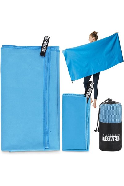 Generic Quick Dry Towel 40 x 80CM and 76 x 152CM 2 Pack Microfiber Gym Towel ...