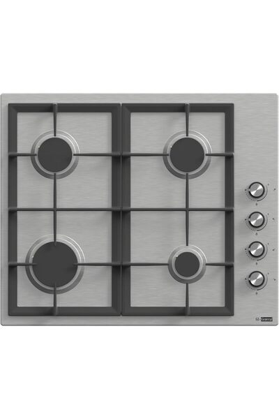 Generic GL-GENERAL Built-in Hob 60x50 cm 4 Gas Burners Steel Color Heavy Duty...