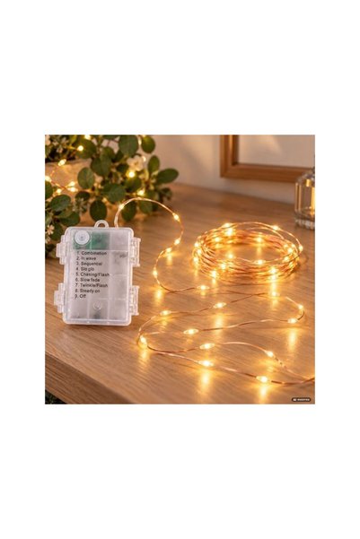 Jumbo Instalatie de Lumini Fairy Lights cu 100 LED-uri pe Fir de Cupru Lumina...