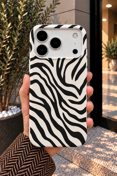 OVADA İphone 17 Pro / 18 Pro Uyumlu Desenli Silikon Telefon Kılıfı