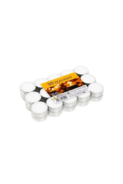 Jumbo Lumanari Albe tip Pastila Ø3.5x1.5cm - 30buc