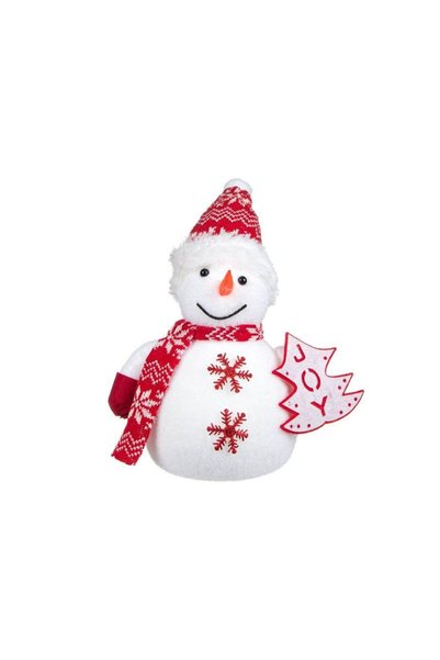 Jumbo Figura Decorativa de Craciun Om de Zapada din Spuma Caciula Fular Brad ...