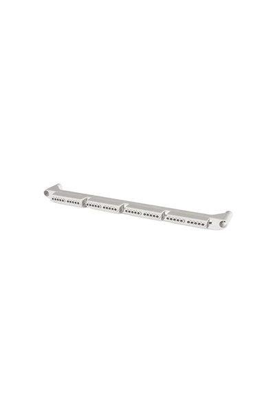SCAME Neutral busbar 654.0364C 4 modules 383 x 65 mm grey IP20