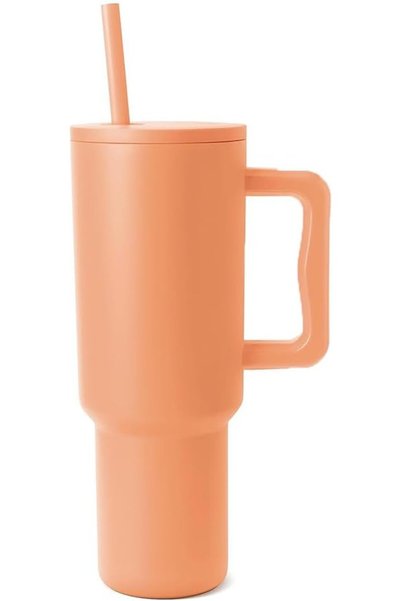 Generic Modern 40 oz Tumbler with Handle and Straw Lid | Insulated Cup Reusab...
