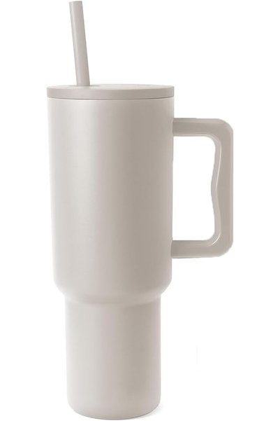 Generic Modern 40 oz Tumbler with Handle and Straw Lid | Insulated Cup Reusab...