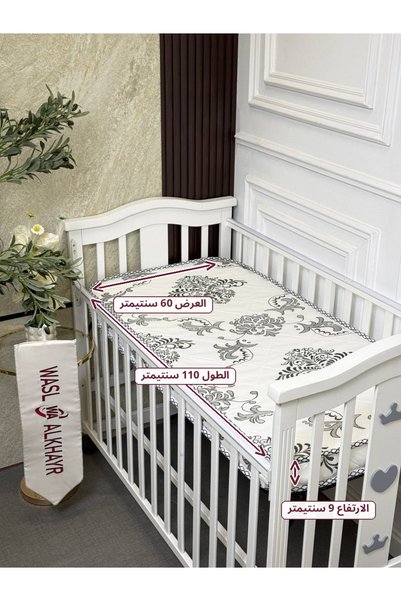 WASL ALKHAIR مرتبة سرير للأطفال 110 × 60 سم × 9 سم