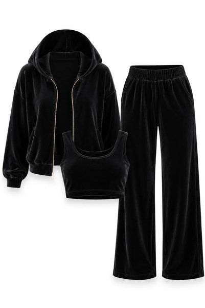 5in1Canpolat Black Velvet Triple Set 0097