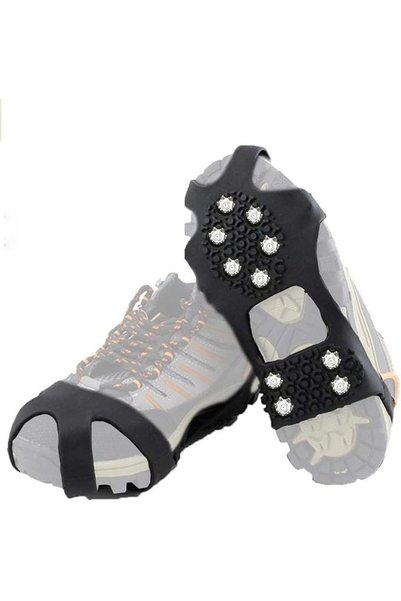 Arabest Ice Grippers, Ten Tungsten Carbide Spikes, Durable Rubber Soles with ...