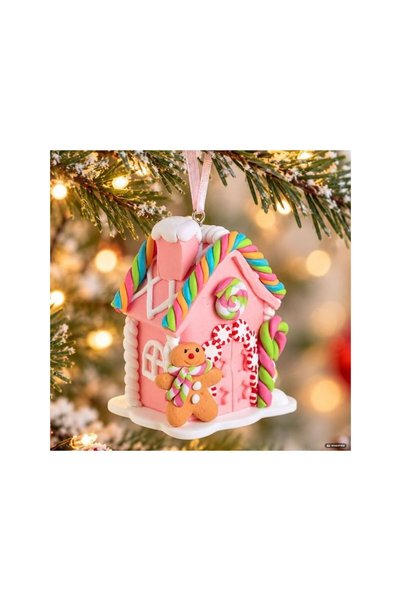 Jumbo ORNAMENT BRAD CASUTA ROZ GINGER 8CM
