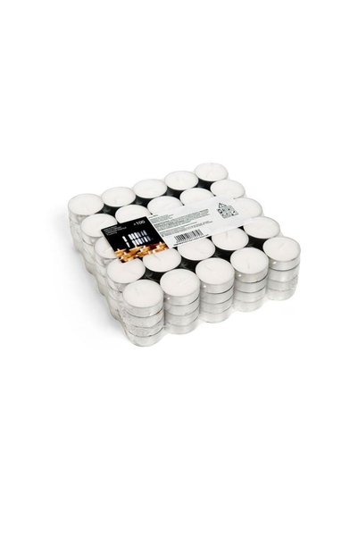 Jumbo Lumanari tip Pastila Albe Ø3.5x1.5cm - 100buc