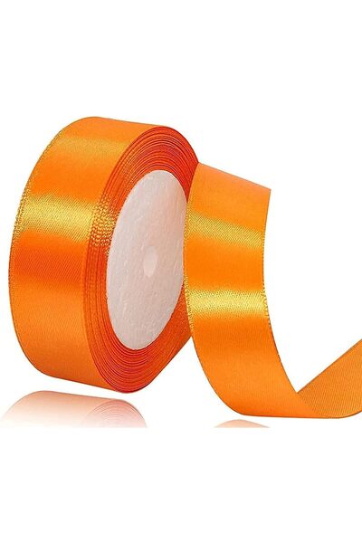 Generic Orange Satin Ribbon, 24mm x 25yd Fabric Polyester Ribbon for Gift Wra...