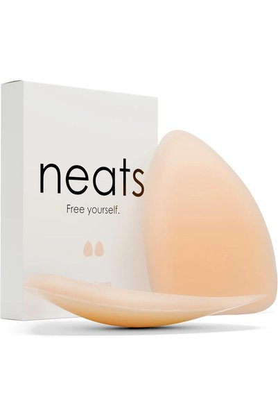 NEATS أغطية حلمات الثدي مثلثة الشكل للنساء، قابلة لإعادة الاستخدام، مضادة للح...
