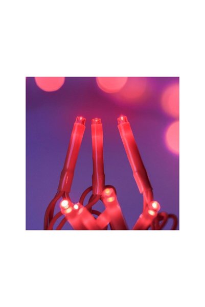 Jumbo Instalatie de Lumini cu 100 de Becuri LED Interconectabila 2,97m - Rosii
