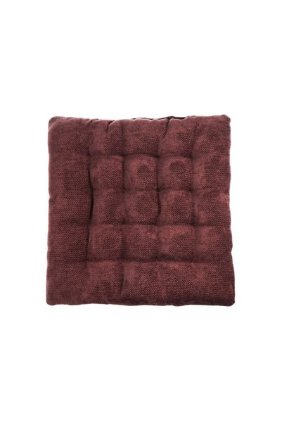 Jumbo Perna Scaun Decorativa Chenile Bordo 40x40cm
