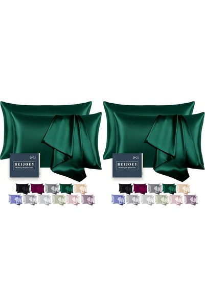 Generic 100% Mulberry Silk Pillowcase 4 Pack for Hair and Skin,with Hidden Zi...