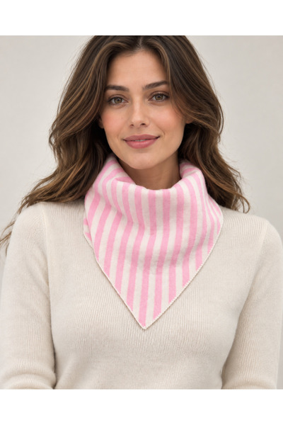 Sebir Moda Striped Patterned Knitwear Scarf