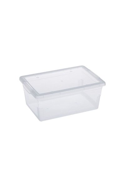 Jumbo Cutie de Depozitare din Plastic Transparent cu Capac 15L