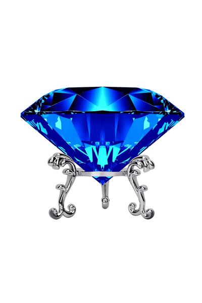 GENERAL Adwikoso Large Crystal Diamond Paperweight with Stand Jewels Wedding ...