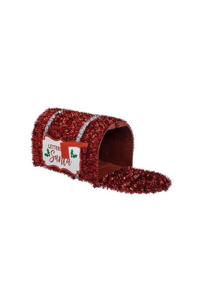 Jumbo Cutie Postala 3D Decorativa de Craciun cu Beteala 24x14x15cm