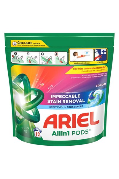 OEM Detergent de rufe capsule AIO Color, 12 buc