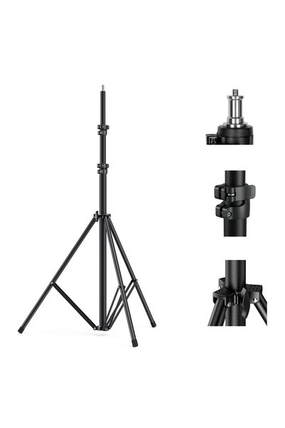 SmallRig حامل إضاءة للتصوير الفوتوغرافي بطول 110 بوصة/9.2 قدم، حامل ثلاثي الق...