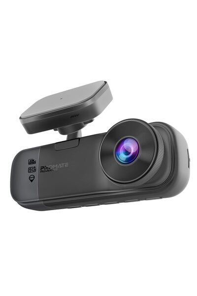 Promate كاميرا لوحة القيادة بدقة 4K UHD ثلاثية القنوات، مع تتبع السرعة عبر GP...
