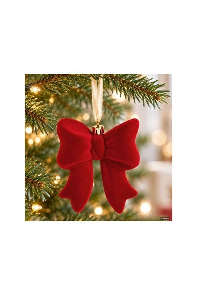 Jumbo Ornament de Brad in Forma de Funda Rosie Catifelata 10cm