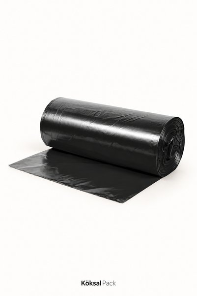 Köksal Pack Jumbo Size Black Garbage Bag 80X110 cm 5 Rolls 50 Pieces