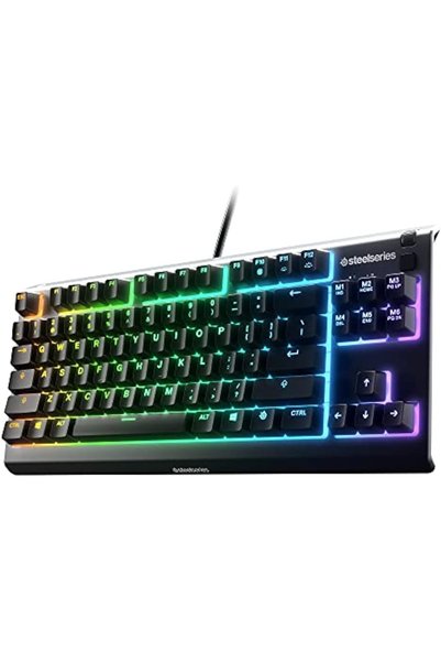 SteelSeries Apex 3 TKL - RGB Gaming Keyboard - Tenkeyless Compact Esports For...