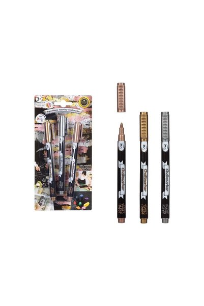 Jumbo Carioci Creta Culori Metalizate - 3buc