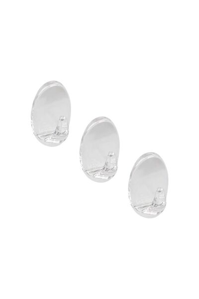 Jumbo Carlige Autocolante Transparente 3x5.5cm - 3buc
