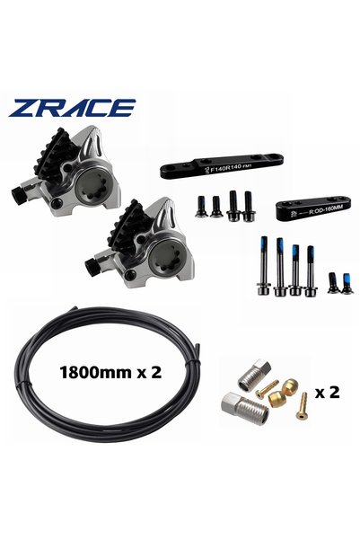 Choice فرجار فضي F R ZRACE XG فرجار تثبيت مسطح، فرامل هيدروليكية للطرق، وسادا...